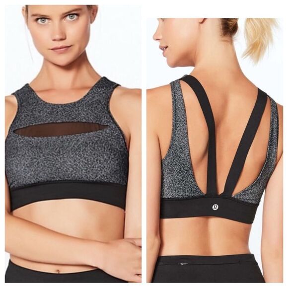 LULULEMON Bra Women 8 Run The Day Gym Athletic Yoga - Picture 1 of 6